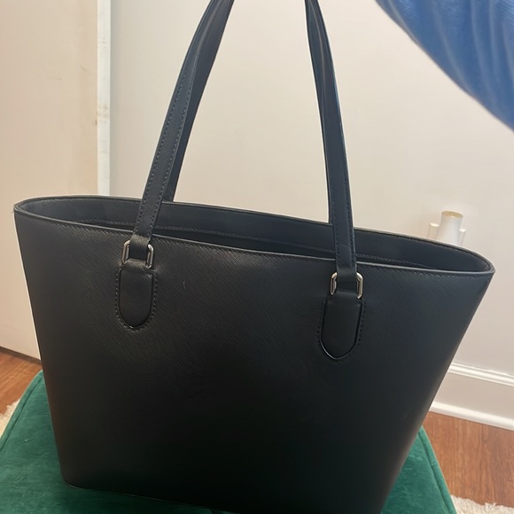 Kate Spade black leather shoulder purse - Picture 4 of 4